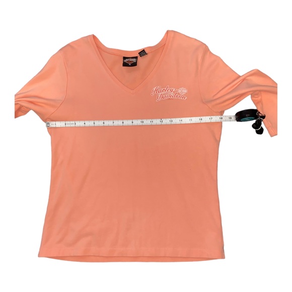 Harley Davidson Women’s Stretch V Neck 3/4 Sleeve Cotton Blend T-Shirt | Size XL - Picture 5 of 9